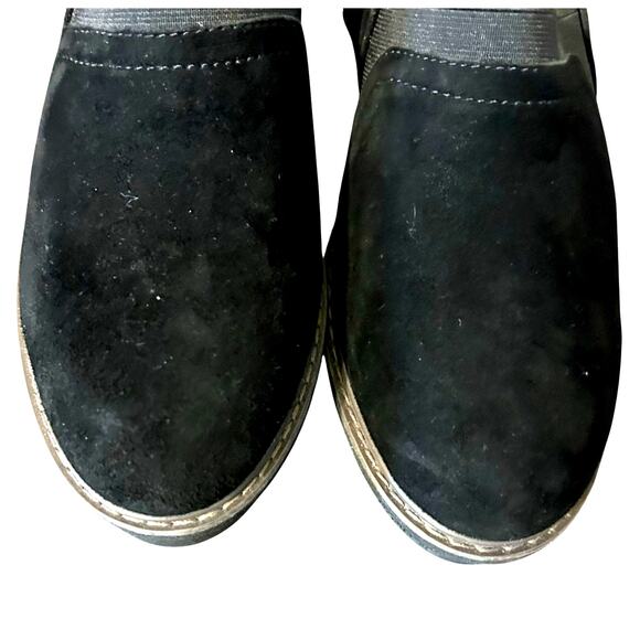 Clarks Women's Collection Airabell Mid Shoes Wedge Black Suede Size 7.5M - Picture 3 of 7